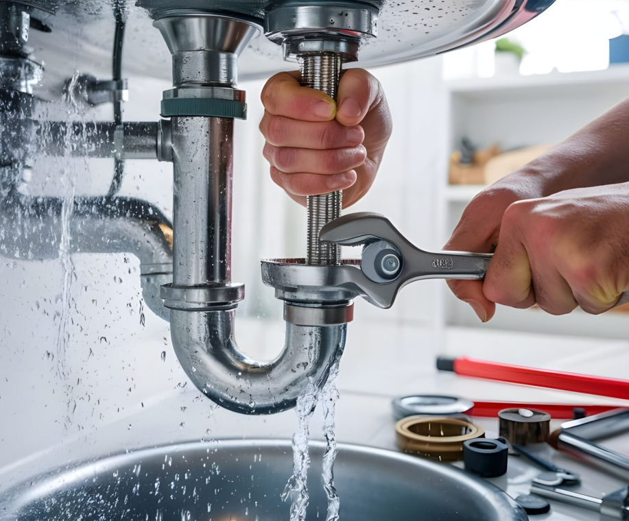 person-is-holding-wrench-that-is-sink
